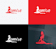 design professional modern dance studio logo