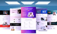 create a responsive HTML CSS javascript landing page