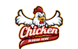 make eye catching fried chicken rooster logo with unlimited revision