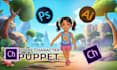 create a fully rigged unique adobe character animator puppet