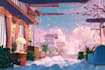 do anime background in anime style