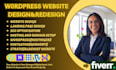design and develop a professional wordpress website tailored to your business