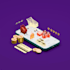 create 3d isometric scenes for you