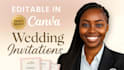 design editable canva wedding invitation suite  personalize weeding invite