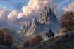 design fantasy background and landscape