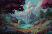 do fantasy background and landscape