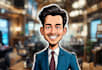 do unique caricature cartoon and mascot