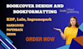 create incredible bookcover for amazon KDP,  ingramspark