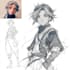 draw sketch anime, fanart, manga art, vtuber for you