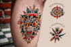 create awesome old school tattoo style design
