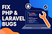 fix laravel, PHP, and API integration issues in 24 hours