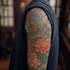 make a traditional japanese irezumi tattoo