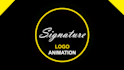 do create handwritten signature logo animation