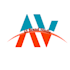 design a modern, minimalist, av letter logo
