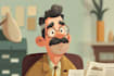 make cartoon vector character design