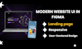 design a modern, responsive website UI UX in figma or adobe xd