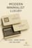 create luxury and minimalist business card with qr code