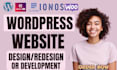 design busines wordpress website landing page portfolio business website design
