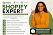 design and develop shopify stores plus frontend in HTML CSS wordpress PHP