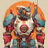 draw amazing character mecha robot illustration