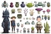 do 2d game character design and assets