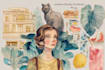 draw anything with watercolor illustration style