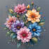 paint watercolor flowers, watercolor logo