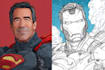 make a comic book superhero illustration marvel comic