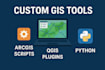 custom arcgis python scripts and qgis plugins for gis automation