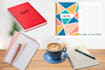 design notebook, journal, planners, diary cover and pages