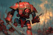 create detailed warhammer illustration