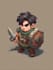 draw 2d game character illustration