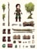 draw 2d game character illustration