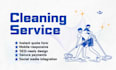 design booking cleaning business website with bookingkoala or wix website