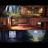 make a 2d game environments concept art in maya, blender