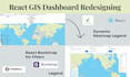 make interactive web maps using leaflet, mapbox, openlayer in react and angular