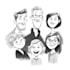 draw cartoon family portrait