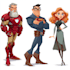 a concept superhero cartoon characters
