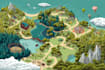 map illustration vector illustration vector map