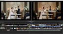 edit cinematic multi camera wedding and reception videos