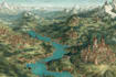 create high quality bespoke fantasy maps illustration
