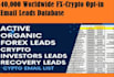 deliver quality forex leads, coinbase leads, crypto leads, forex crypto leads