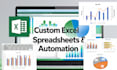 create custom excel spreadsheets, templates, and automation for your business