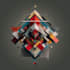 create abstract geometric digital art