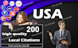 do 350 USA local citations and directory submission