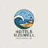 make unique modern coastal hotel group logo design