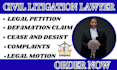 draft review legal contracts demand letter complaint cease and desist