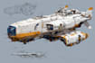 create sci fi vehicle design and spaceship concept art