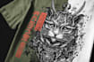 create animal linocut tshirt design for brands