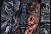make conceptual dark art skull metal illustration